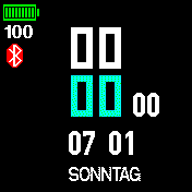 Simple Watchface with seconds and status