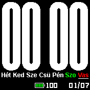 Big number time HU 24h