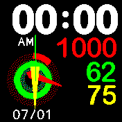 iWatch analog digital two timezone 3.5hrs