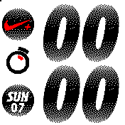 NIKE+ Gradient Black 12H (White BG)