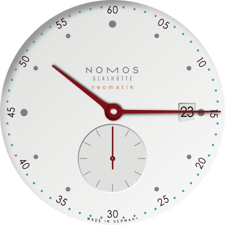 Nomos neomatik white with date