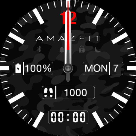 GTR Analog Digital Dark 12Red Camo