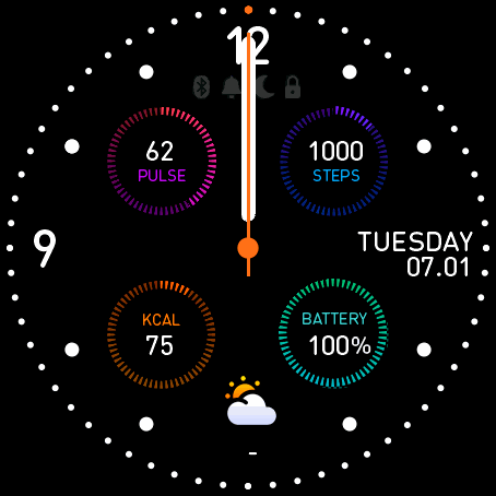 Analog Colored Circle