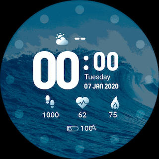 Ocean watch face
