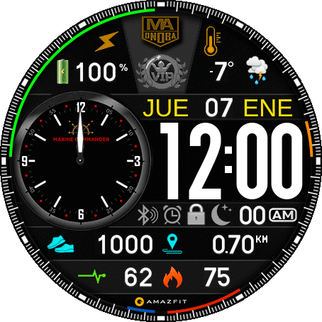 AMAZFIT_COMMANDER 1 y 2 en ESPAÑOL E INGLES