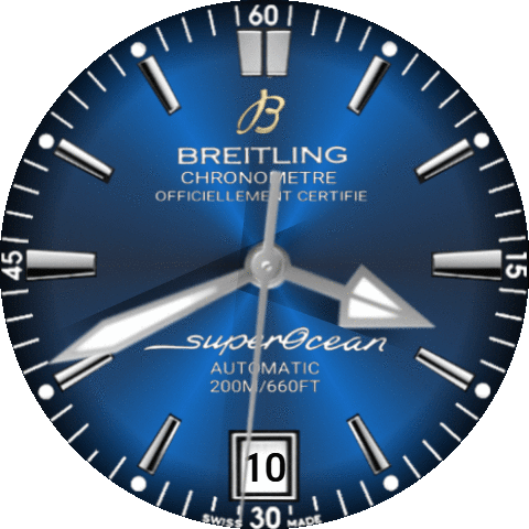 Blue Breitling Super Ocean with AOD