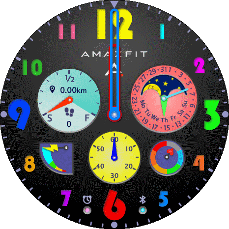 Colorful base 5dial
