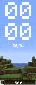 Minecraft Watchface DD/MM