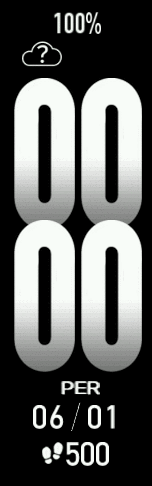 Clock dial with fog theme. (Turkish)