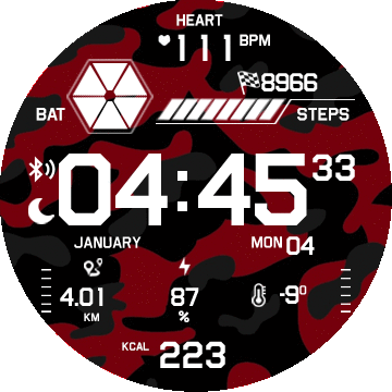 CASIO G-Shock GSWH1000-1 Red