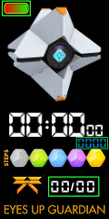 The green outline show what disappears a few seconds after the watch face appears