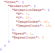 The animation code as png