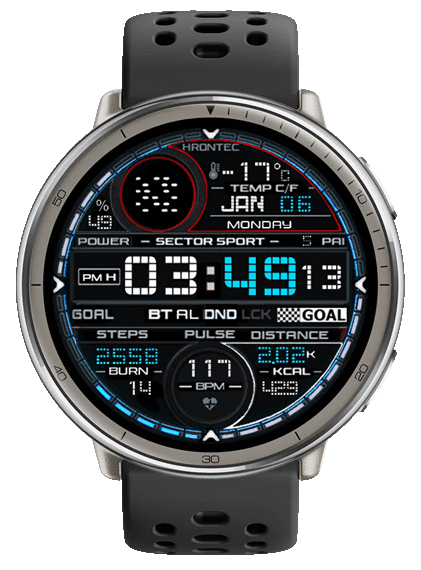 HT ACTIVE2 008A Sector Sport Blue DualDisplay