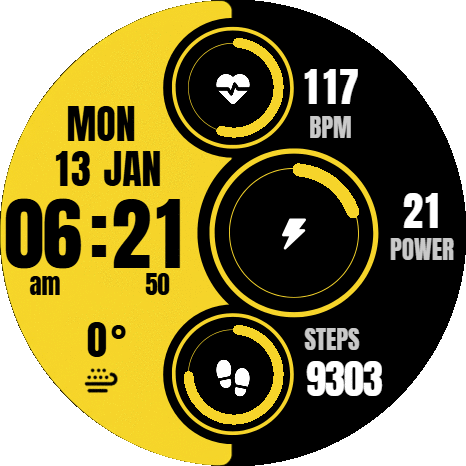 Digital Yellow Black