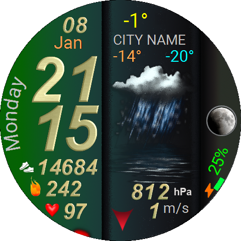 Max green background weather