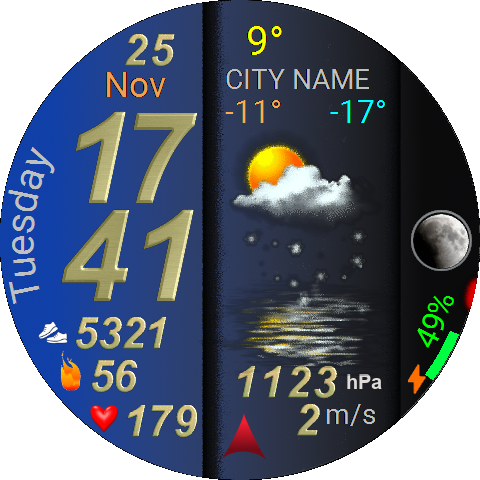 Max green background weather