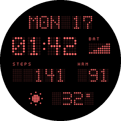 Dotted Clock Round