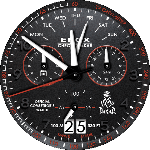 Edox Chronorally ChronoDakar II 38002 TIN NO