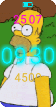 Simpson animated watchface for amazfit band 7