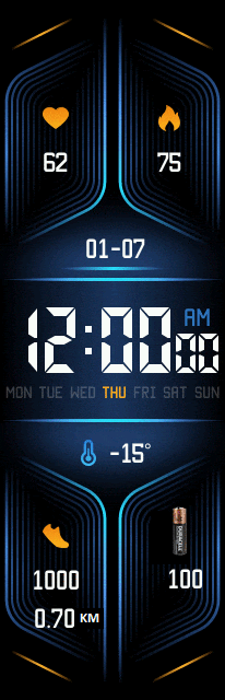 Tech in Blue with Battery