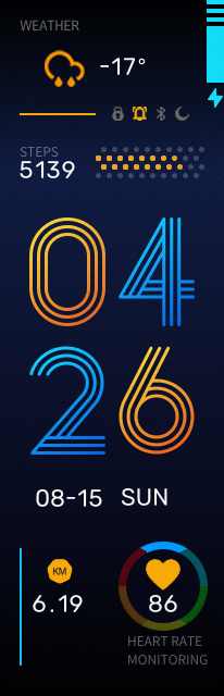 Line Textured Digit Stock Face Revised