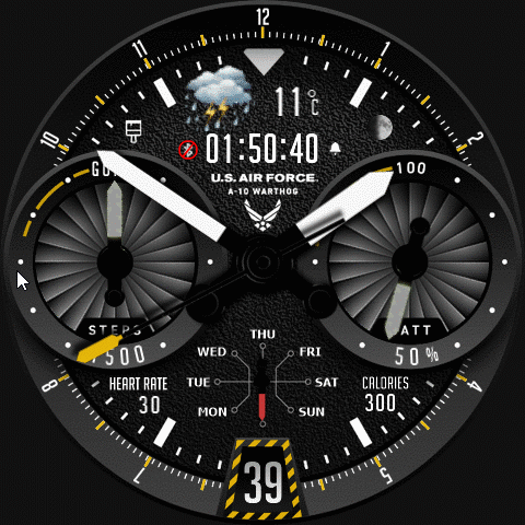 US Air Force A 10 Warthog ( Amazfit Balance )