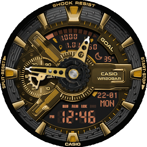 G-S H O C K  W R 2 0 ( Gold ) ( Amazfit Balance )