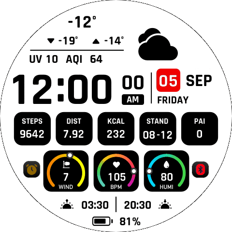 Black Block & Color Circle