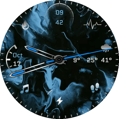 Blue dial