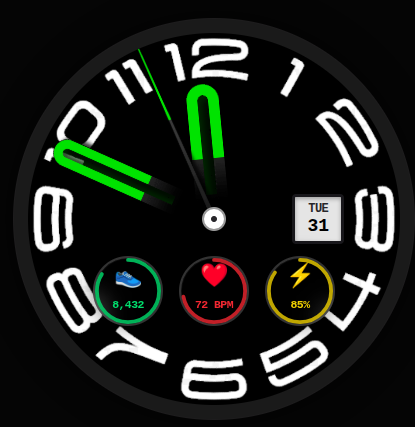 Interactive Balance Watch Face