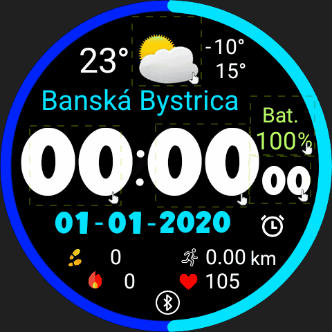 5 Blue circle