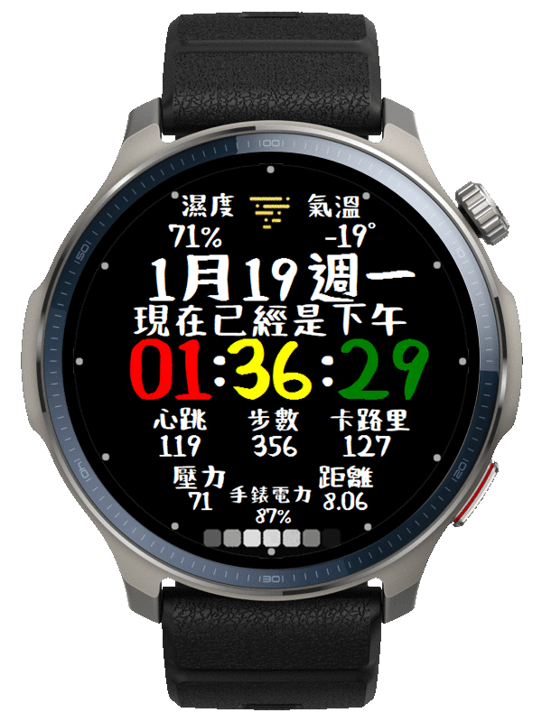 手寫字體表盤