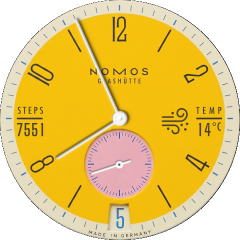 NOMOS Tangente Date Katzengold