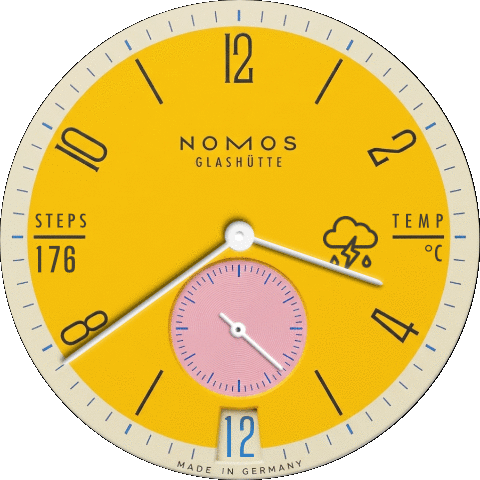 NOMOS Tangente Date Katzengold