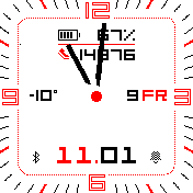 Analog Digital 24h White