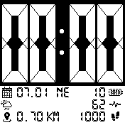 Amazfit Bip BIG DIGITAL BLACK&WHITE CZ FINAL