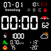 Digital Dark Colored - 24H DD/MM V6.3 DE