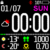 Large Digits 12h Watch v2