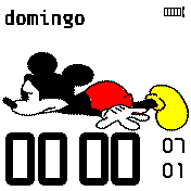 MICKEY  DEITADO 