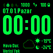 Hava durumlu sade material tasarım Turkce ceviri ve düzenlemeli