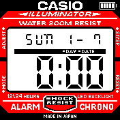 カシオの赤　彡(ﾟ)(ﾟ)