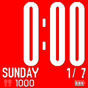 Big Numbers Red Backround