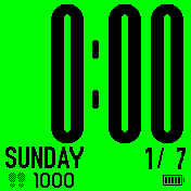 big number green back