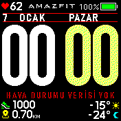 Büyük Fontlu HTC Hava Durumlu Her Şey Var Turkce