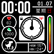 Space 12 h MM/DD/星期