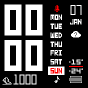 White, black weekdays