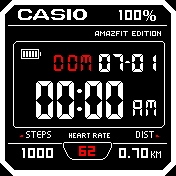 CASIO CLASIC 12h dark edition