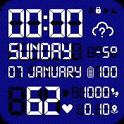 Hello LCD (dark blue)