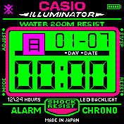 CASIO緑　彡(^)(^)