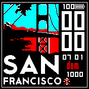 San Francisco - Celeste Rojo